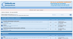 Desktop Screenshot of forum.unlock.no